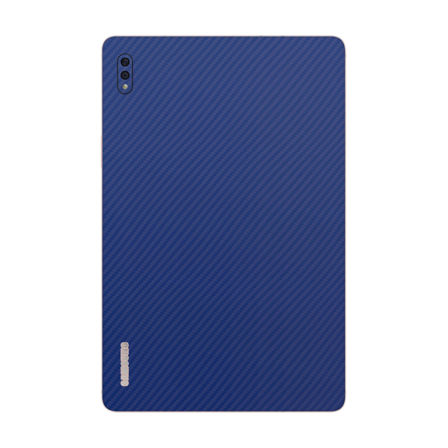 Folie de protectie Samsung Tab S7 Plus, eSkins Elegans, Skin Carbon Albastru
