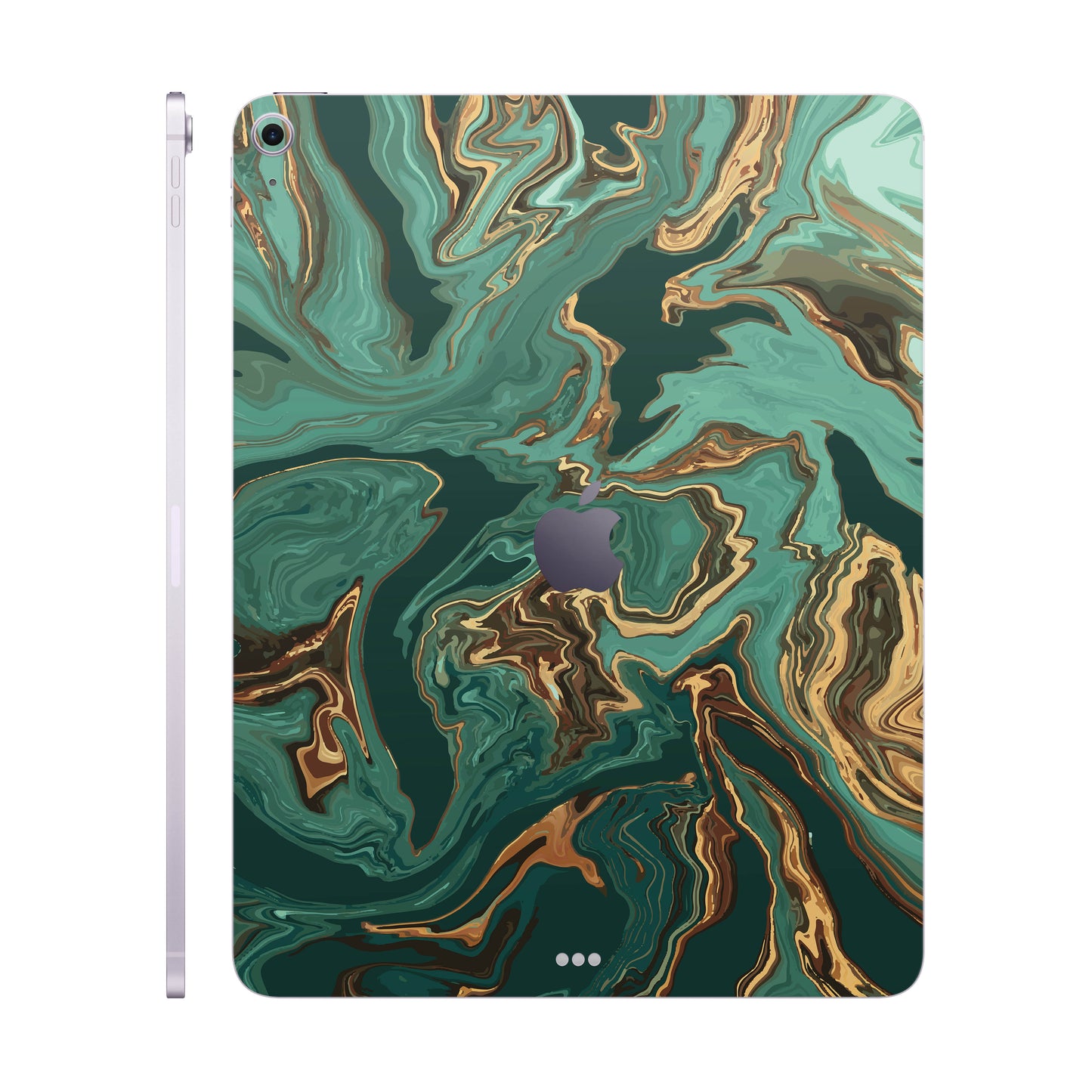 Folie de protectie iPad Air 13" (2024), eSkins Signature, Skin Emerald Flow