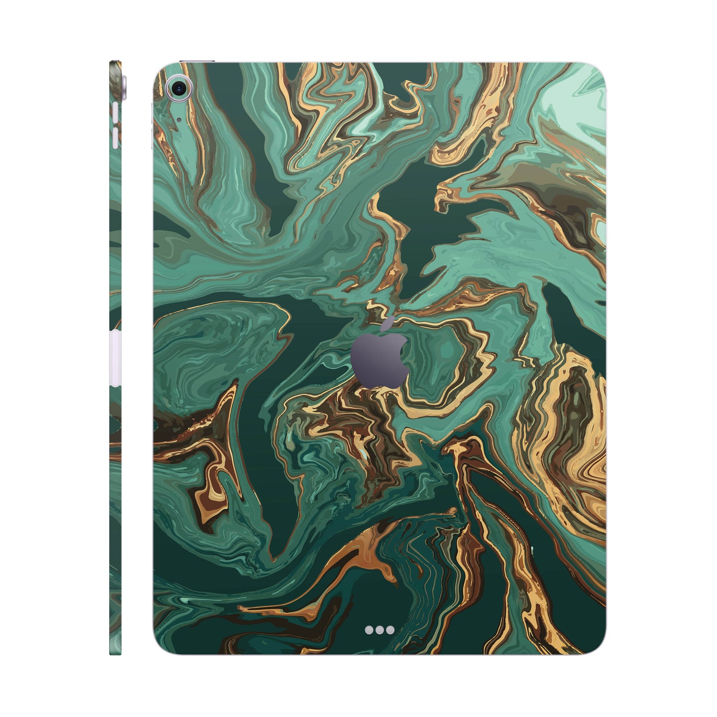 Folie de protectie iPad Air 13" (2024), eSkins Signature, Skin Emerald Flow