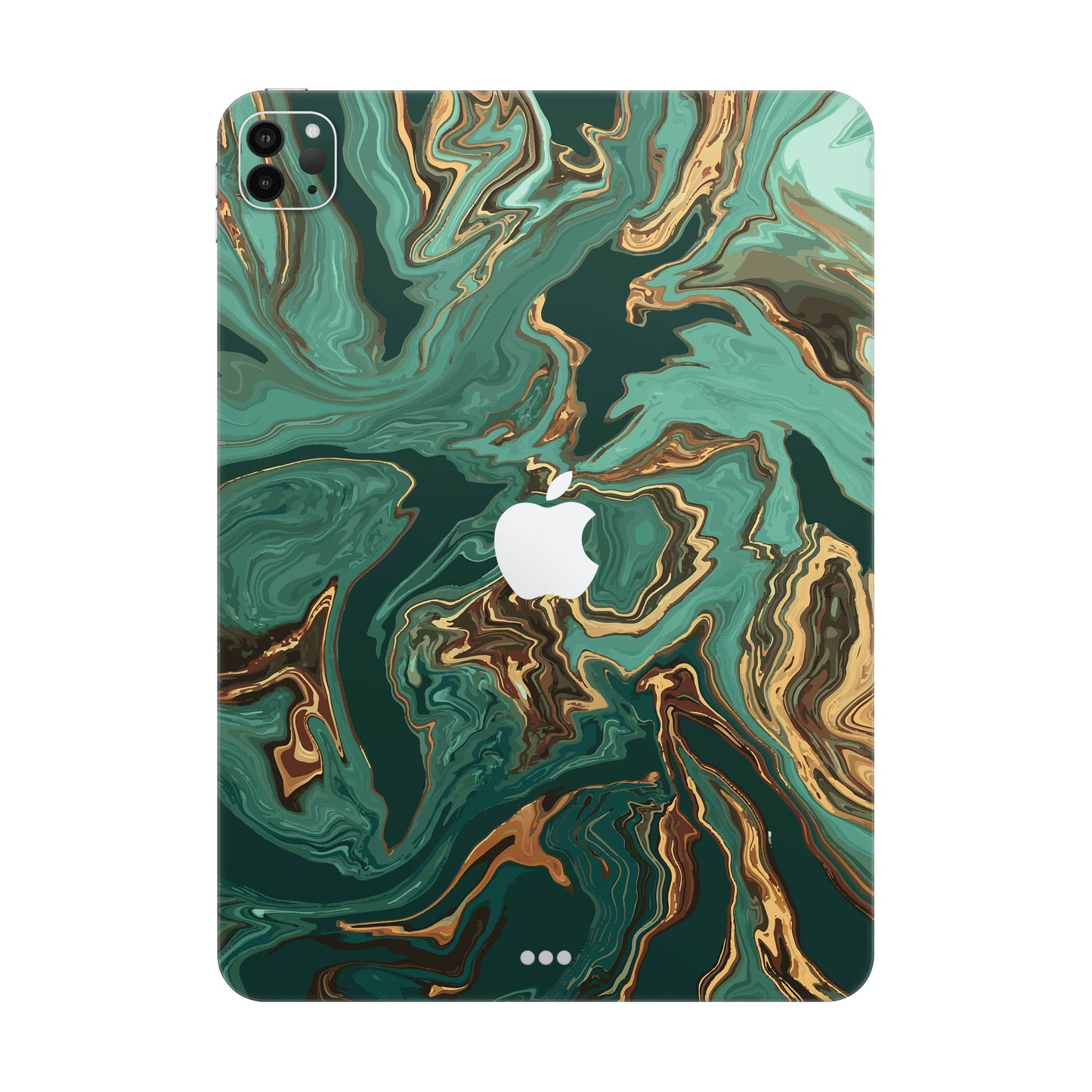 Folie de protectie iPad Pro 12.9" (5th Gen), eSkins Signature, Skin Emerald Flow