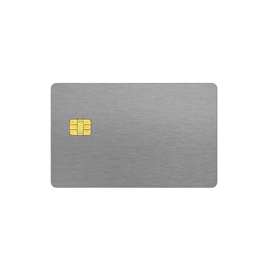 Folie de protectie Card Bancar, eSkins Elegans, Skin Metalic Grafit