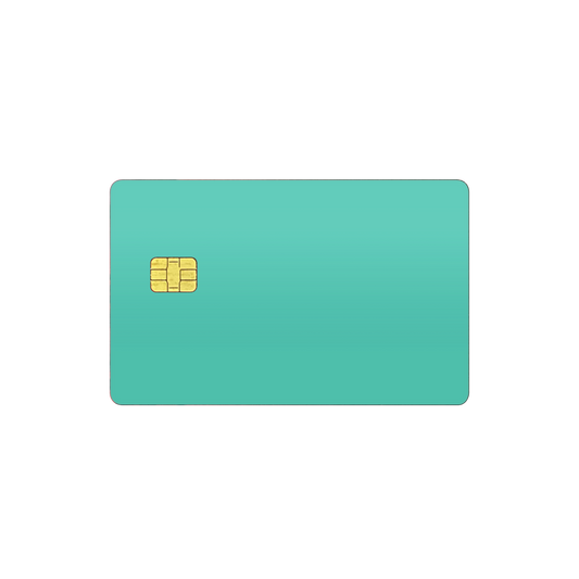 Folie de protectie Card Bancar, eSkins Unique, Skin Mat Verde Menta