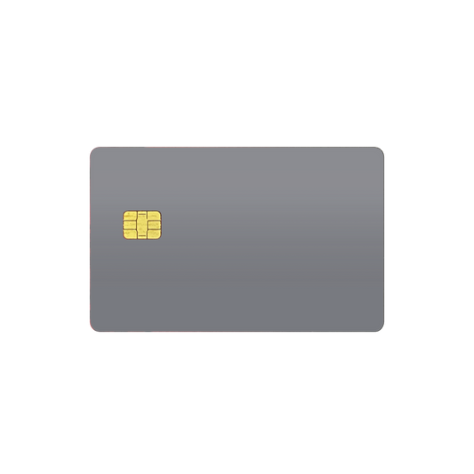 Folie de protectie Card Bancar, eSkins Unique, Skin Mat Gri