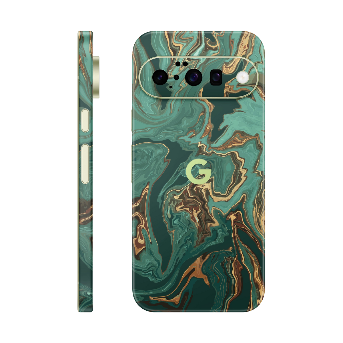 Folie de protectie pentru Google Pixel 10, eSkins Signature, Skin Emerald Flow