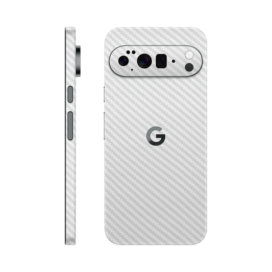 Folie de protectie pentru Google Pixel 10 Pro, eSkins Elegans, Skin Carbon Alb
