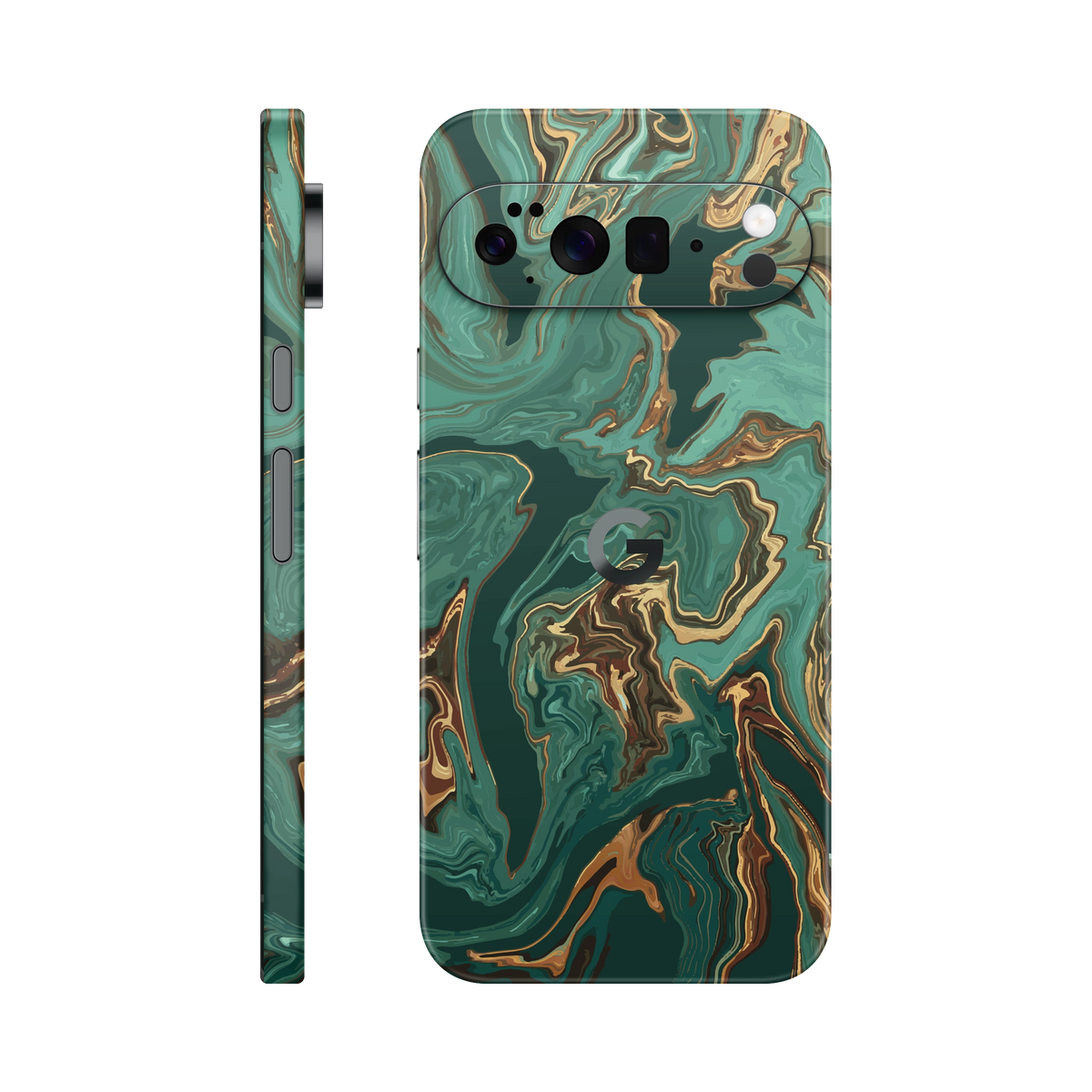 Folie de protectie pentru Google Pixel 10 Pro, eSkins Signature, Skin Emerald Flow