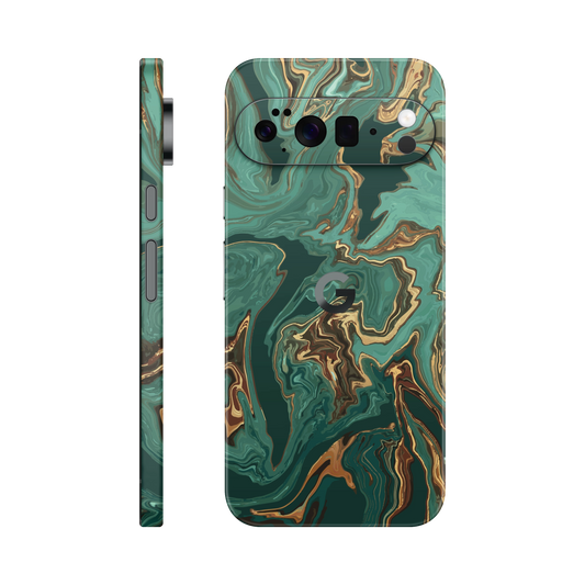 Folie de protectie pentru Google Pixel 10 Pro, eSkins Signature, Skin Emerald Flow