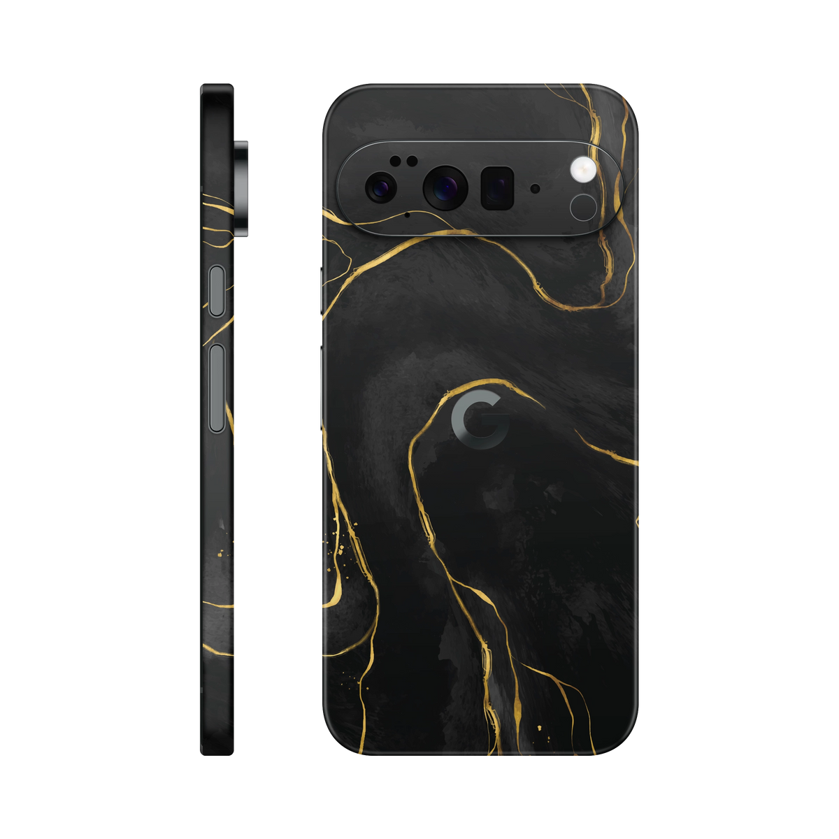 Folie de protectie pentru Google Pixel 10 Pro, eSkins Signature, Skin Golden Onyx
