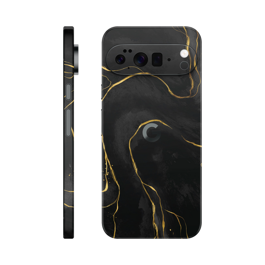 Folie de protectie pentru Google Pixel 10 Pro, eSkins Signature, Skin Golden Onyx