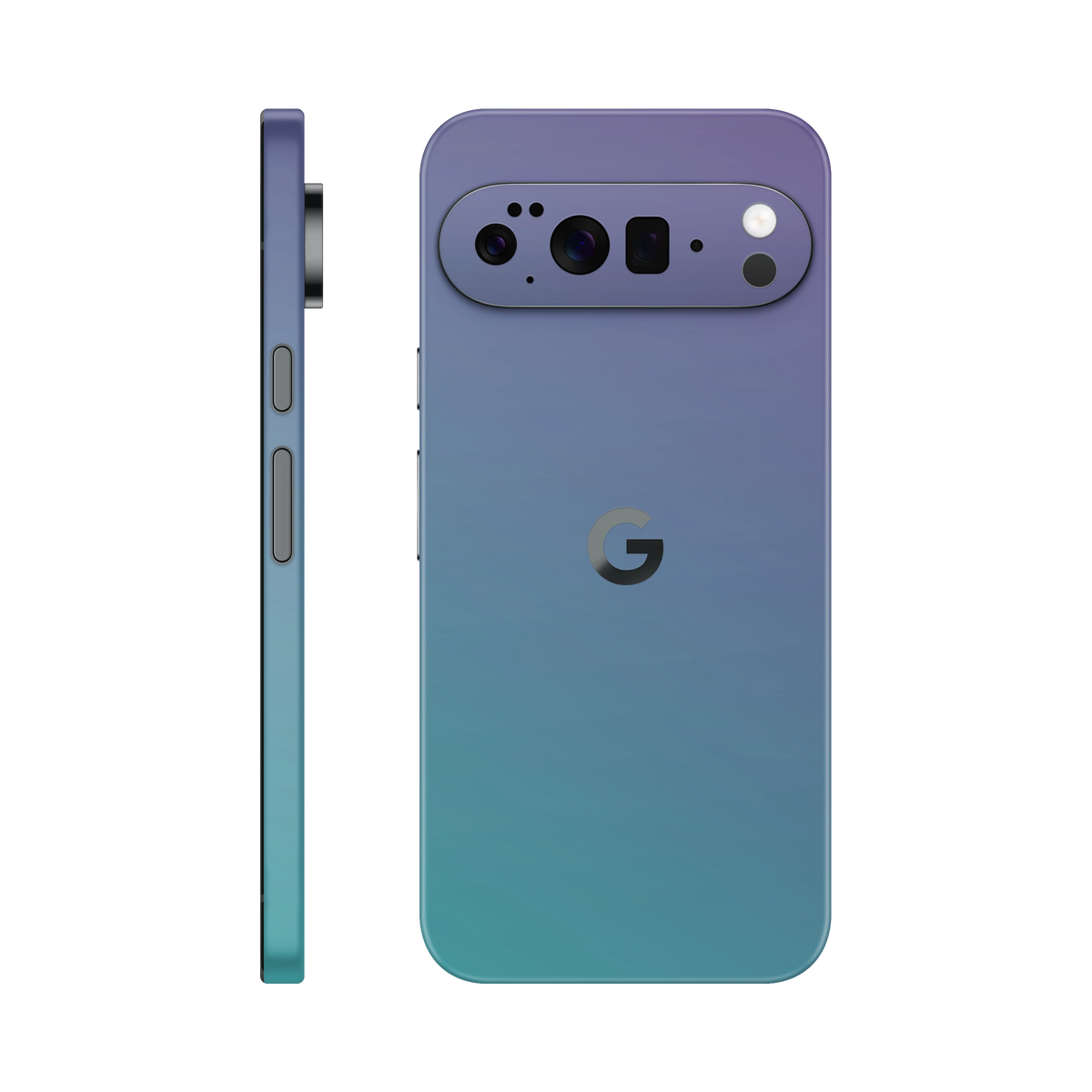Folie de protectie pentru Google Pixel 10 Pro, eSkins Unique, Skin Cameleon Turcoaz-Lavanda