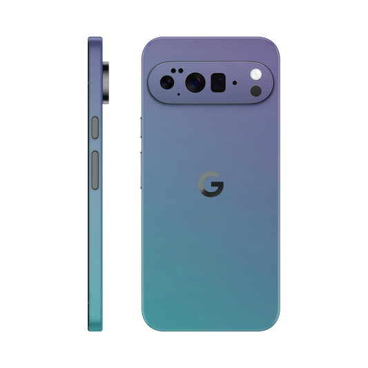 Folie de protectie pentru Google Pixel 10 Pro, eSkins Unique, Skin Cameleon Turcoaz-Lavanda