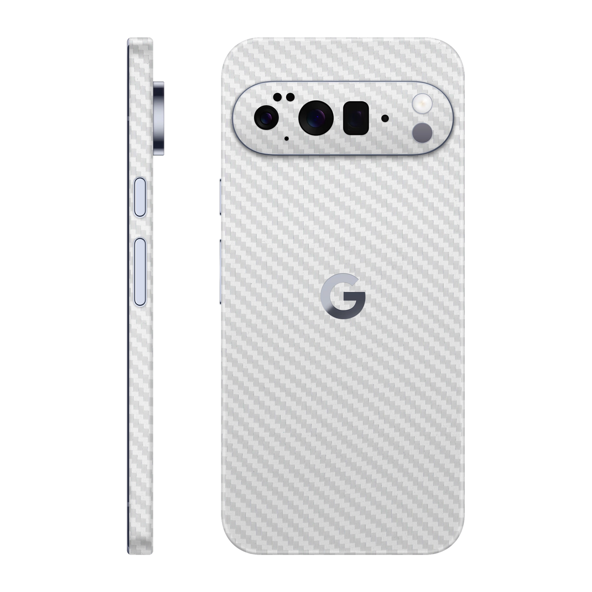Folie de protectie pentru Google Pixel 10 Pro XL, eSkins Elegans, Skin Carbon Alb