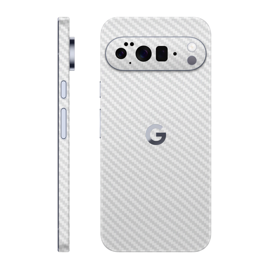 Folie de protectie pentru Google Pixel 10 Pro XL, eSkins Elegans, Skin Carbon Alb