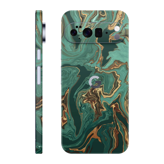 Folie de protectie pentru Google Pixel 10 Pro XL, eSkins Signature, Skin Emerald Flow