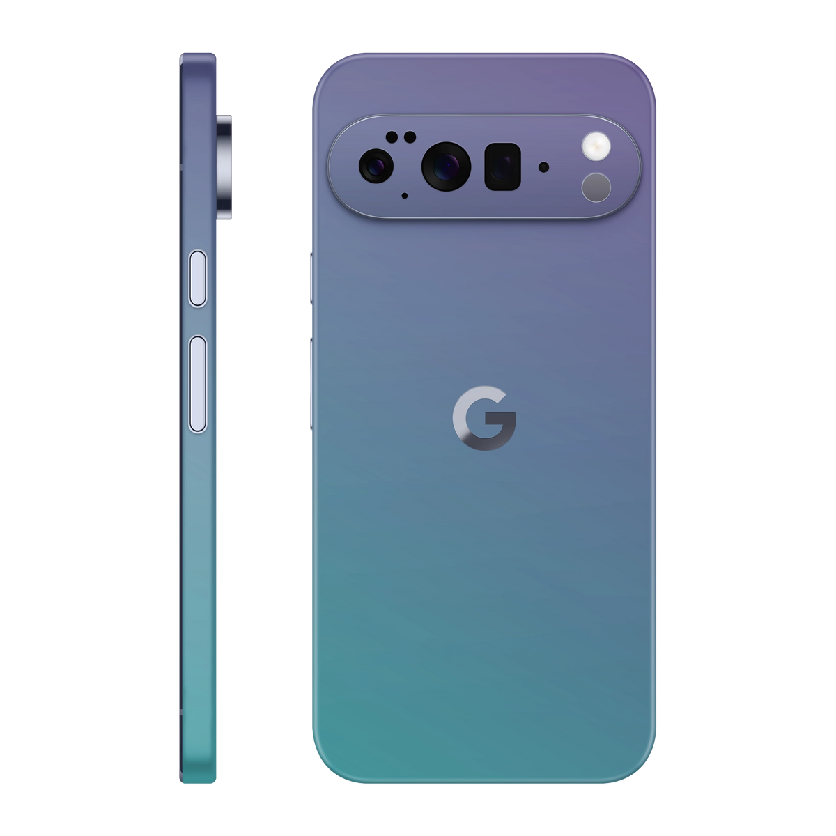 Folie de protectie pentru Google Pixel 10 Pro XL, eSkins Unique, Skin Cameleon Turcoaz-Lavanda