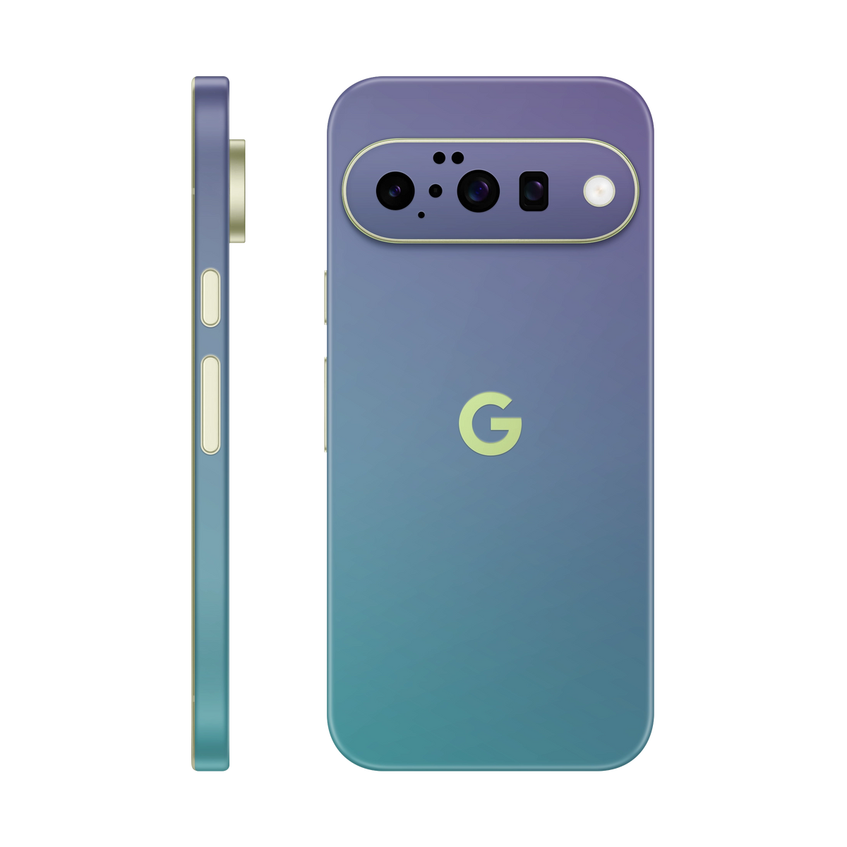 Folie de protectie pentru Google Pixel 10, eSkins Unique, Skin Cameleon Turcoaz-Lavanda
