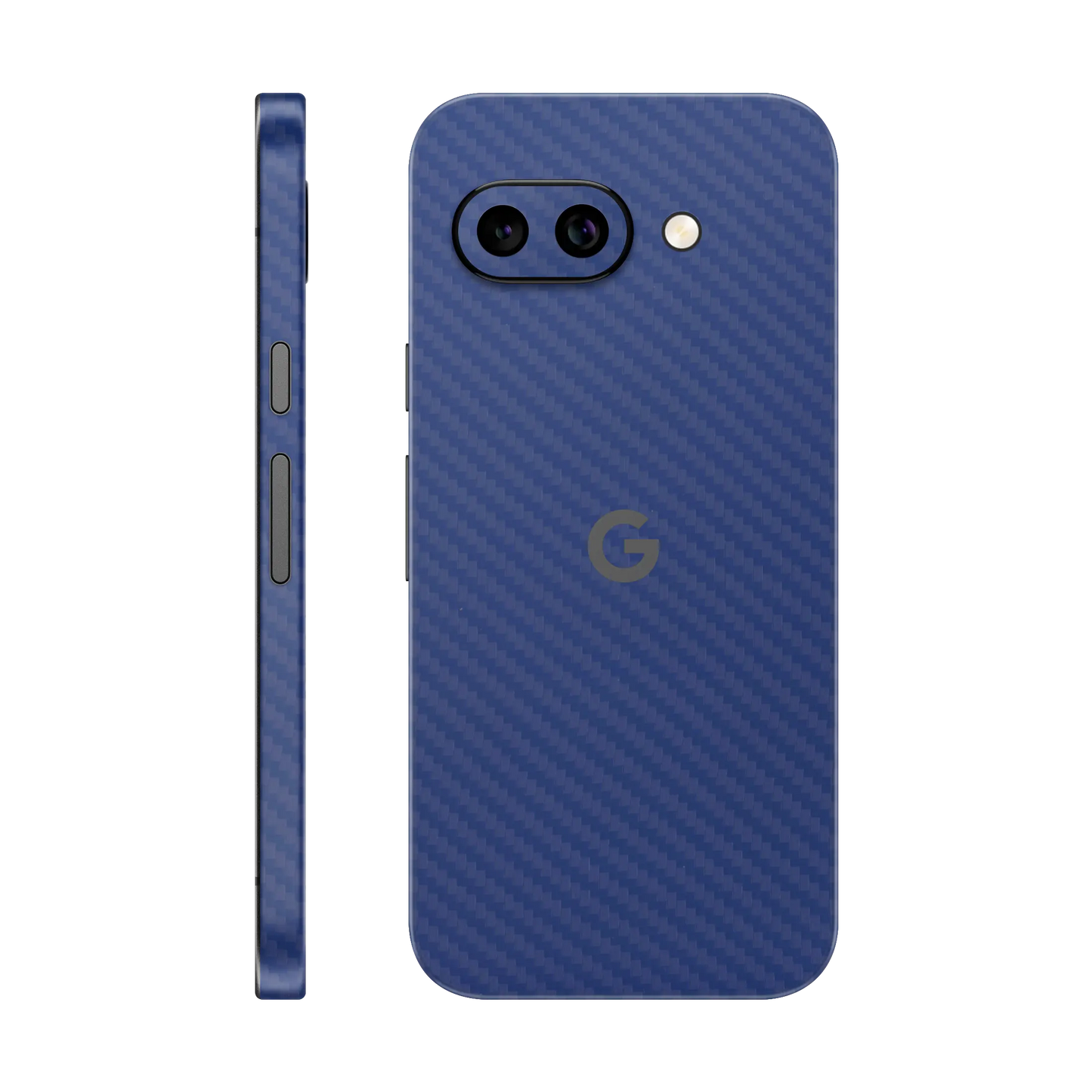 Folie de protectie Google Pixel 10a, eSkins Elegans, Skin Carbon Albastru
