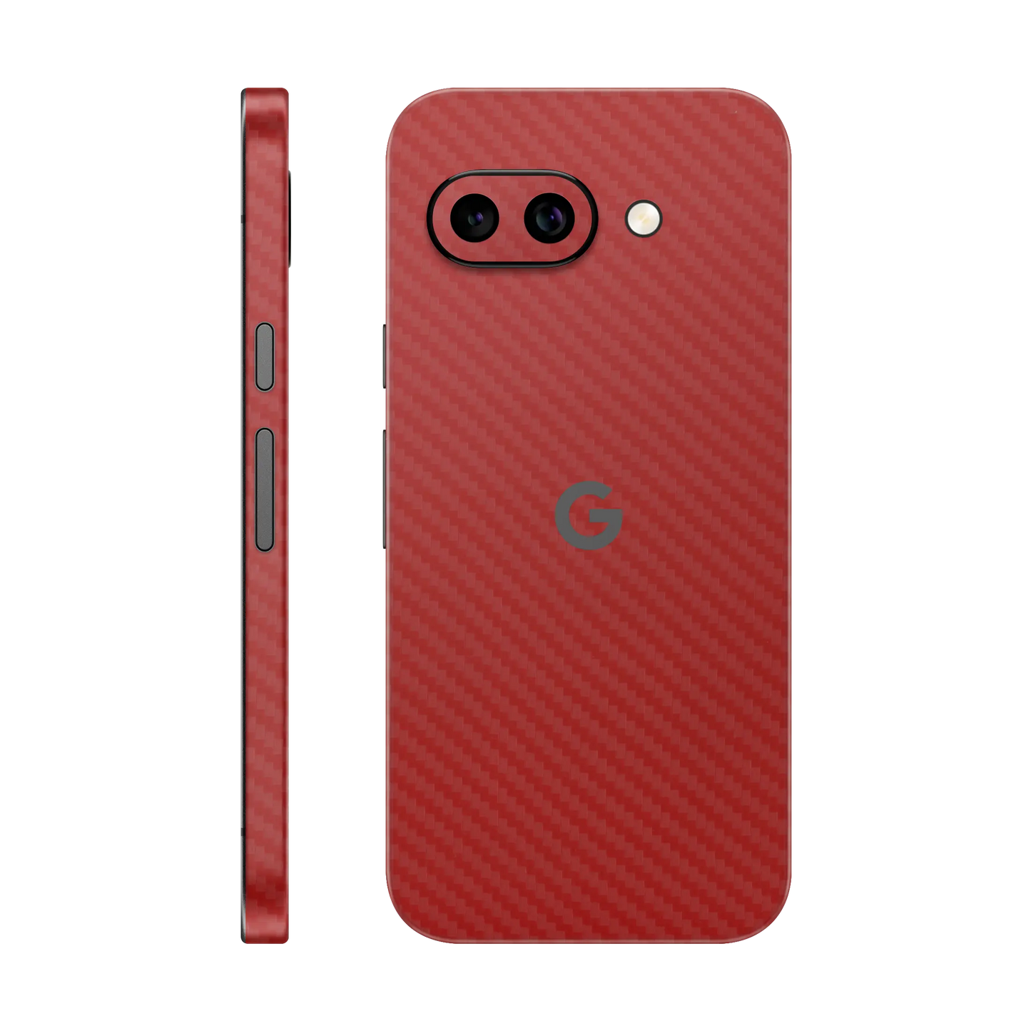 Folie de protectie Google Pixel 10a, eSkins Elegans, Skin Carbon Rosu