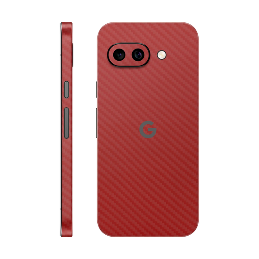 Folie de protectie Google Pixel 10a, eSkins Elegans, Skin Carbon Rosu