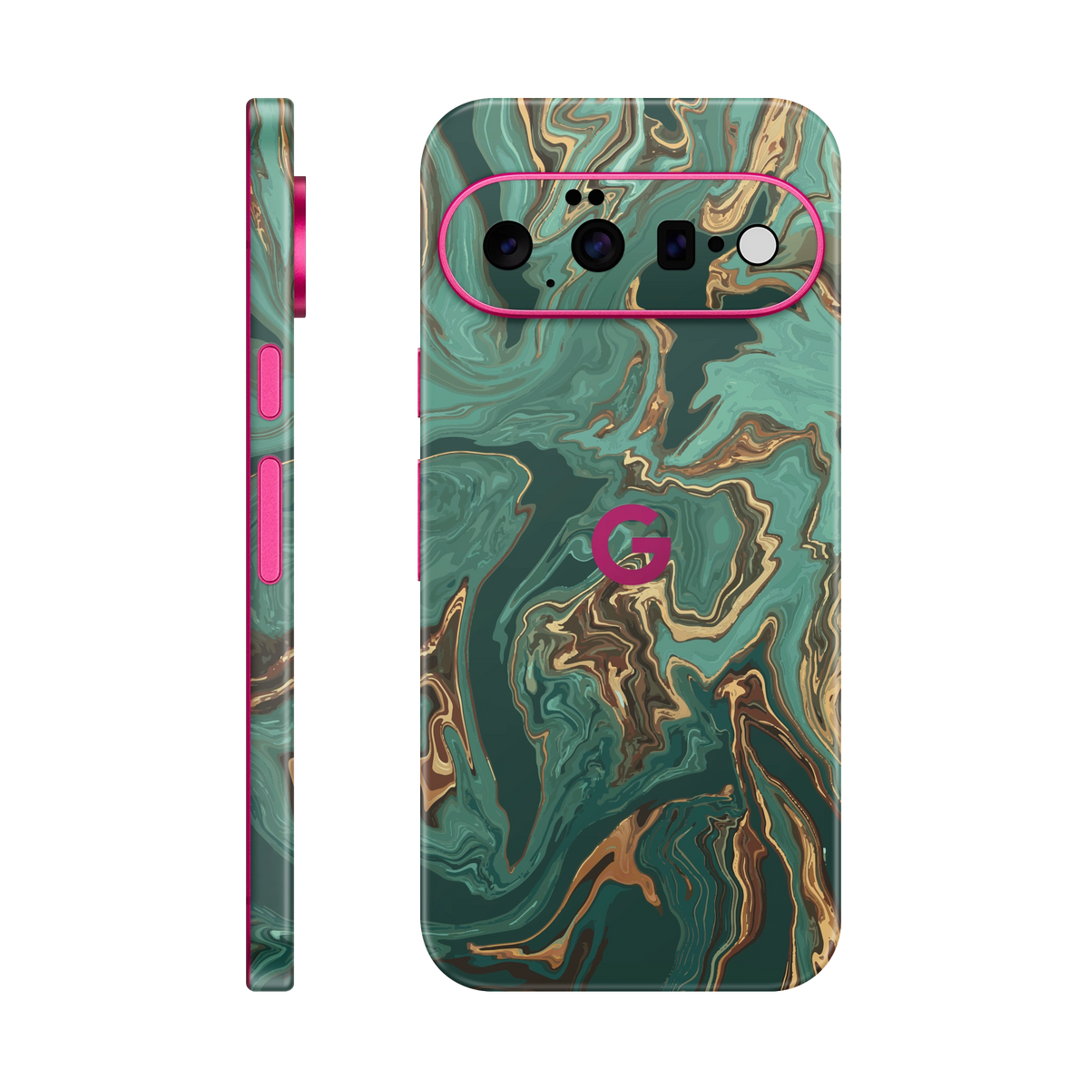 Folie de protectie pentru Google Pixel 11, eSkins Signature, Skin Emerald Flow