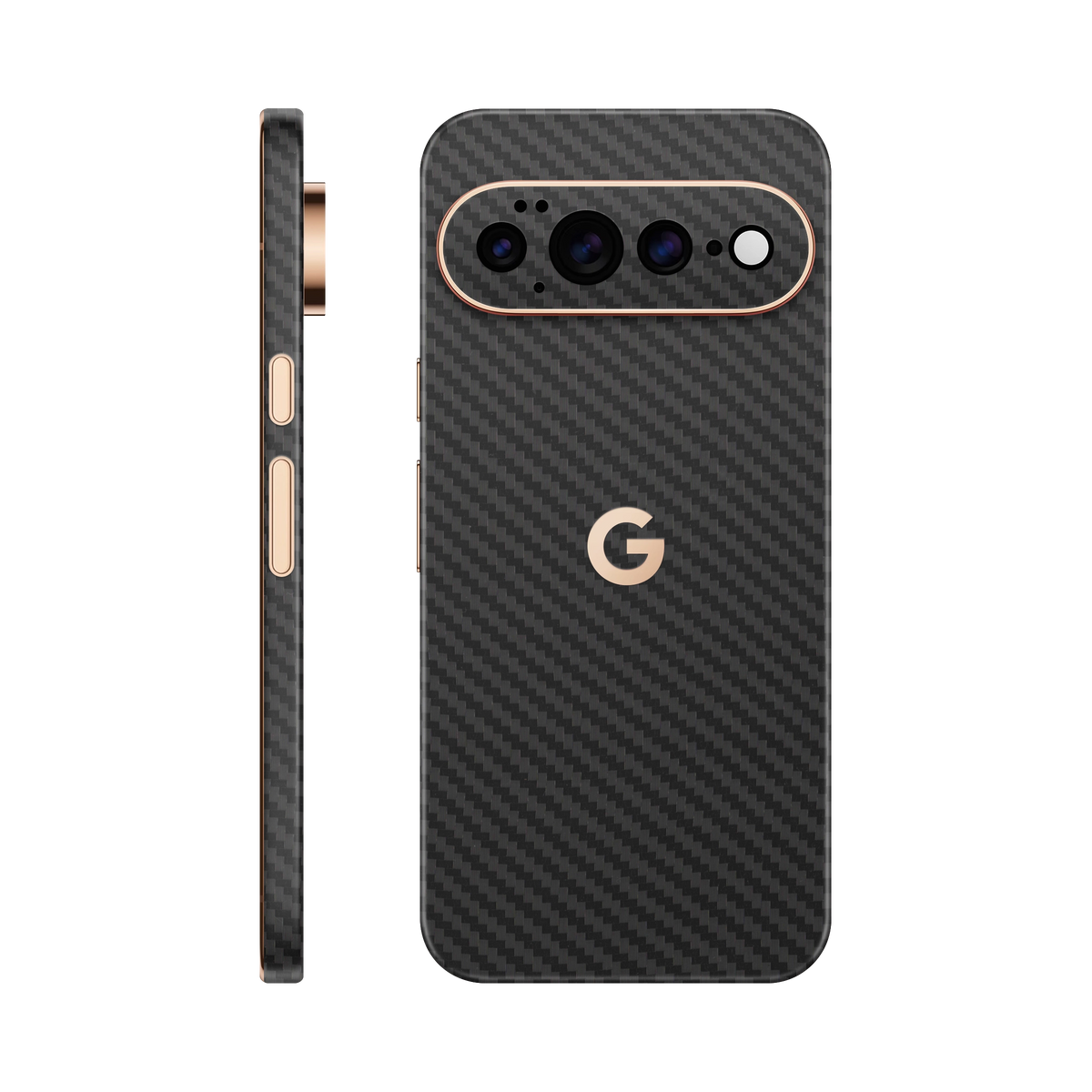 Folie de protectie pentru Google Pixel 11 Pro, eSkins Elegans, Skin Carbon Negru