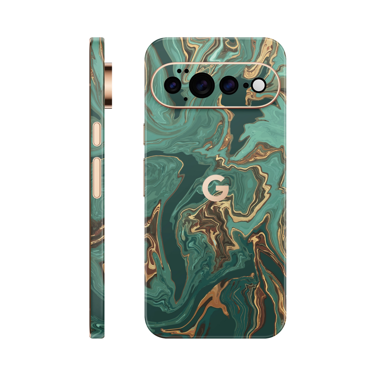 Folie de protectie pentru Google Pixel 11 Pro, eSkins Signature, Skin Emerald Flow