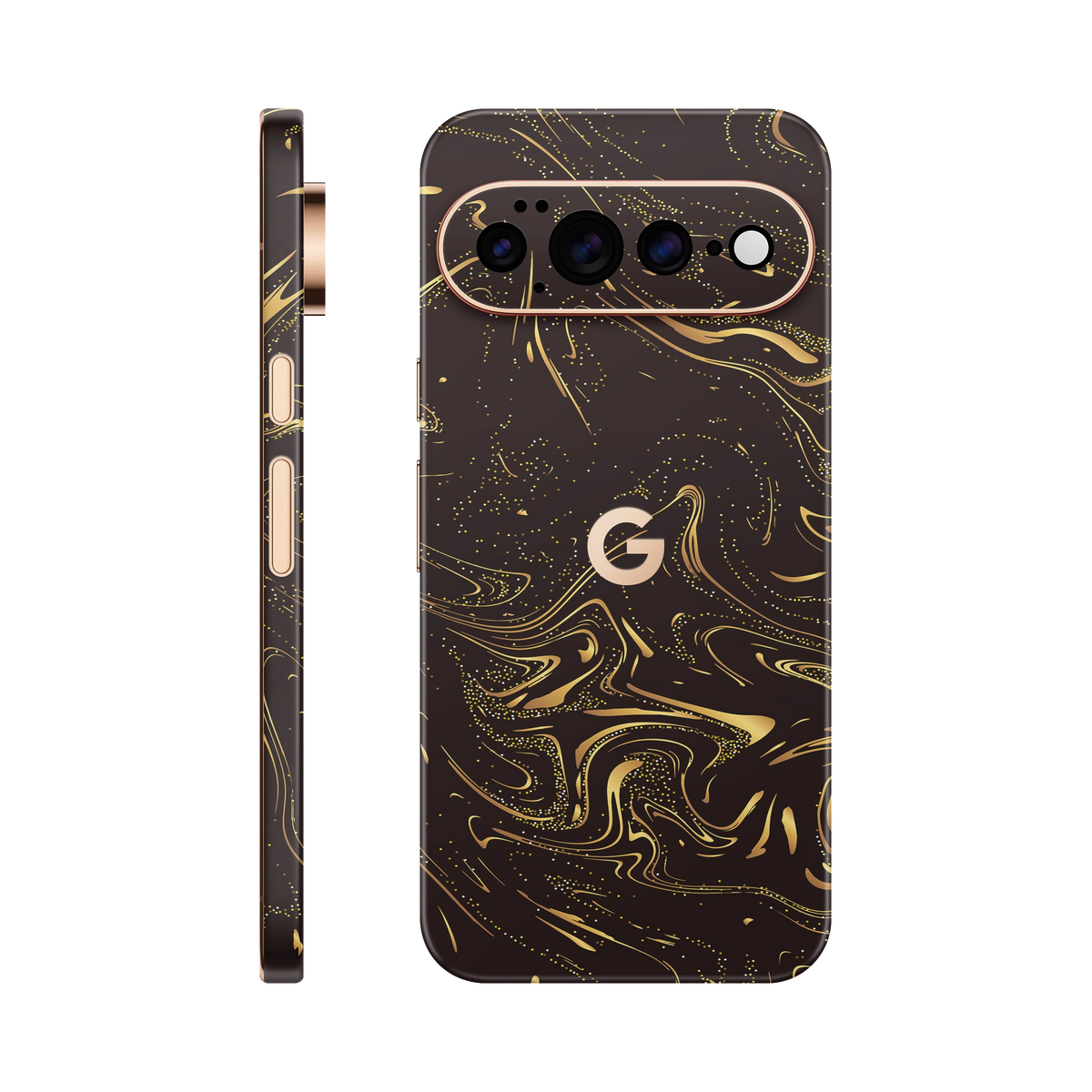 Folie de protectie pentru Google Pixel 11 Pro, eSkins Signature, Skin Golden Noir
