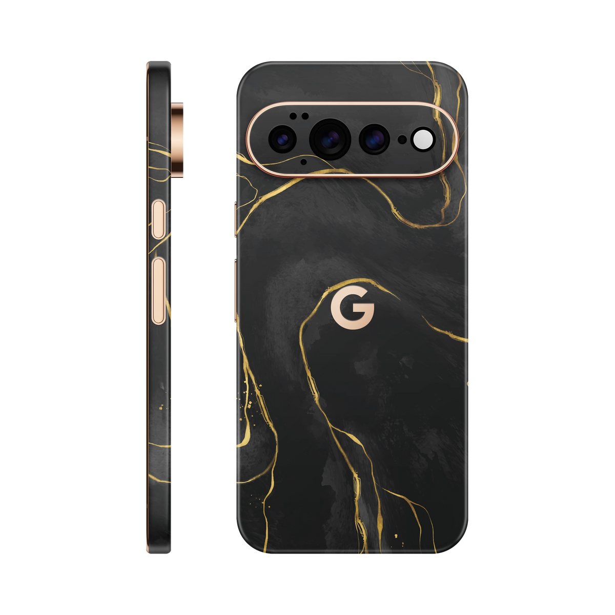 Folie de protectie pentru Google Pixel 11 Pro, eSkins Signature, Skin Golden Onyx