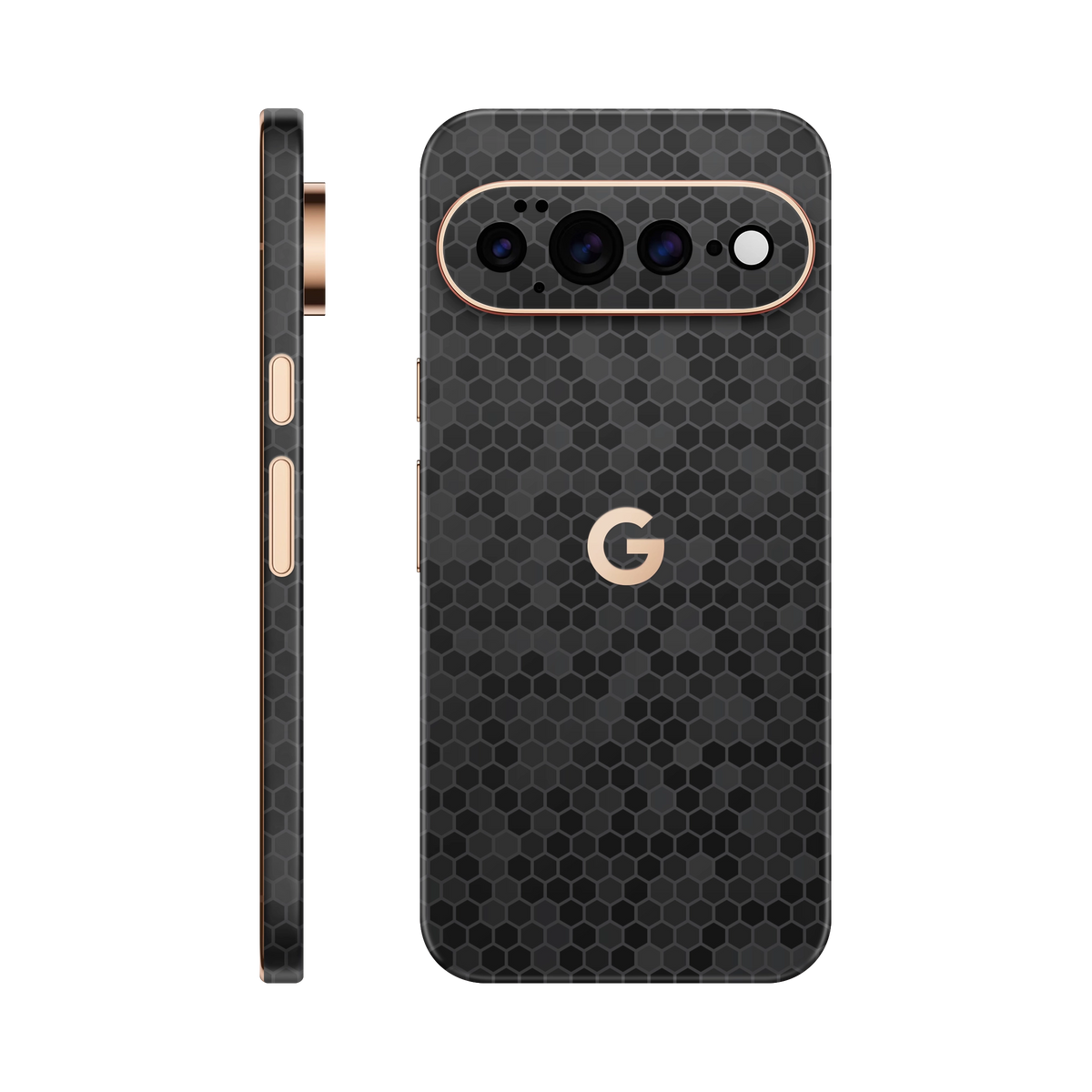 Folie de protectie pentru Google Pixel 11 Pro, eSkins Elegans, Skin Honeycomb Negru