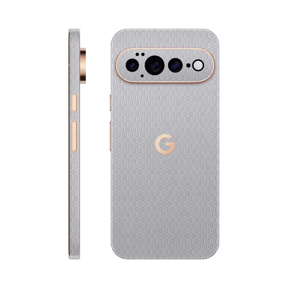 Folie de protectie pentru Google Pixel 11 Pro, eSkins Elegans, Skin Honeycomb Gri
