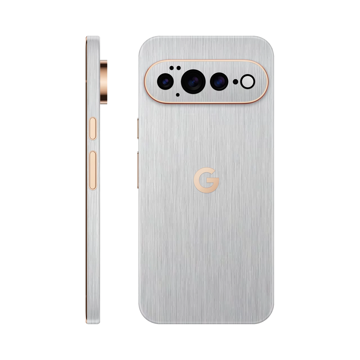 Folie de protectie pentru Google Pixel 11 Pro, eSkins Elegans, Skin Metalic Gri