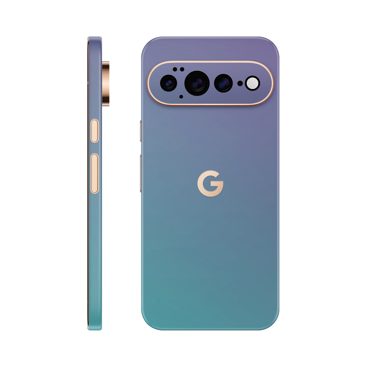 Folie de protectie pentru Google Pixel 11 Pro, eSkins Unique, Skin Cameleon Turcoaz-Lavanda