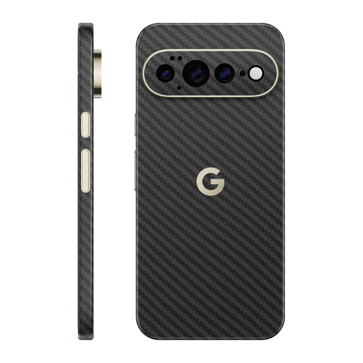Folie de protectie pentru Google Pixel 11 Pro XL, eSkins Elegans, Skin Carbon Negru