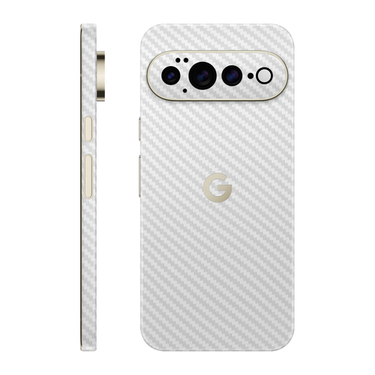 Folie de protectie pentru Google Pixel 11 Pro XL, eSkins Elegans, Skin Carbon Alb