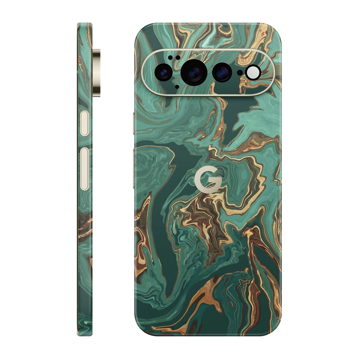 Folie de protectie pentru Google Pixel 11 Pro XL, eSkins Signature, Skin Emerald Flow
