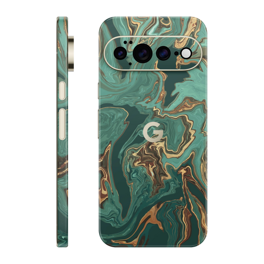 Folie de protectie pentru Google Pixel 11 Pro XL, eSkins Signature, Skin Emerald Flow