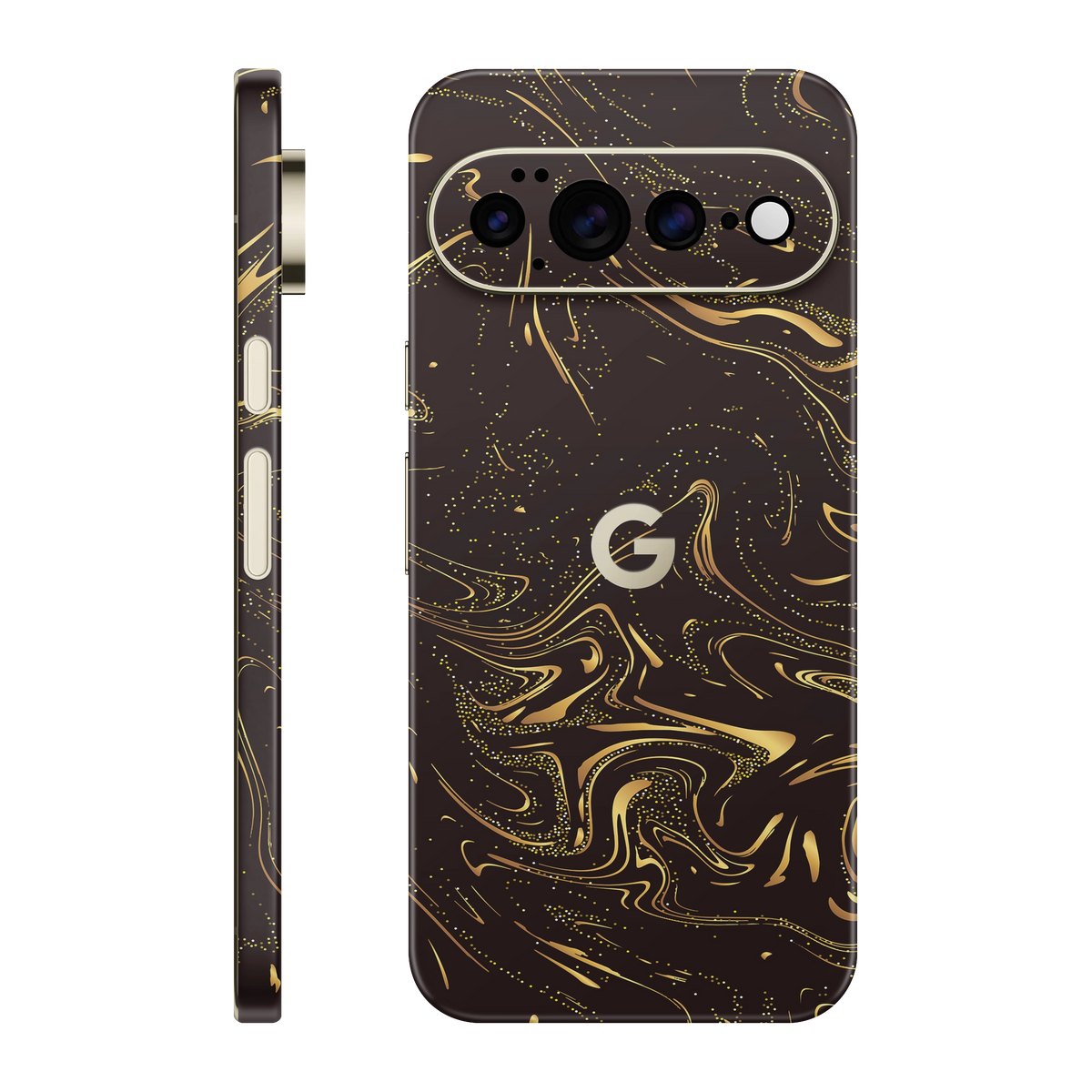Folie de protectie pentru Google Pixel 11 Pro XL, eSkins Signature, Skin Golden Noir