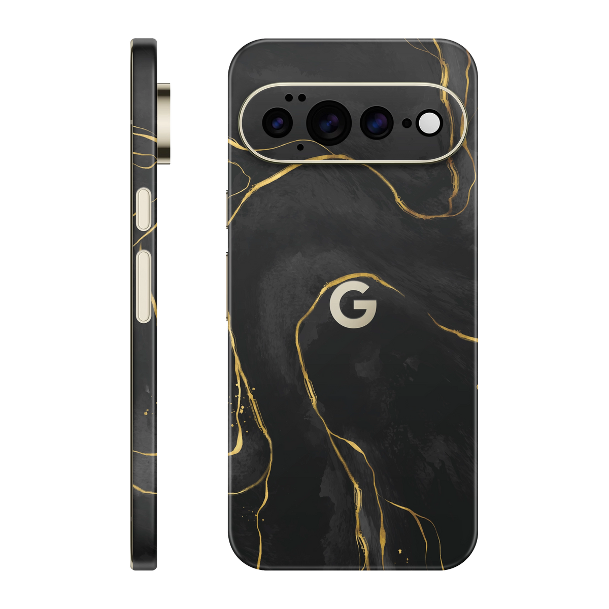 Folie de protectie pentru Google Pixel 11 Pro XL, eSkins Signature, Skin Golden Onyx