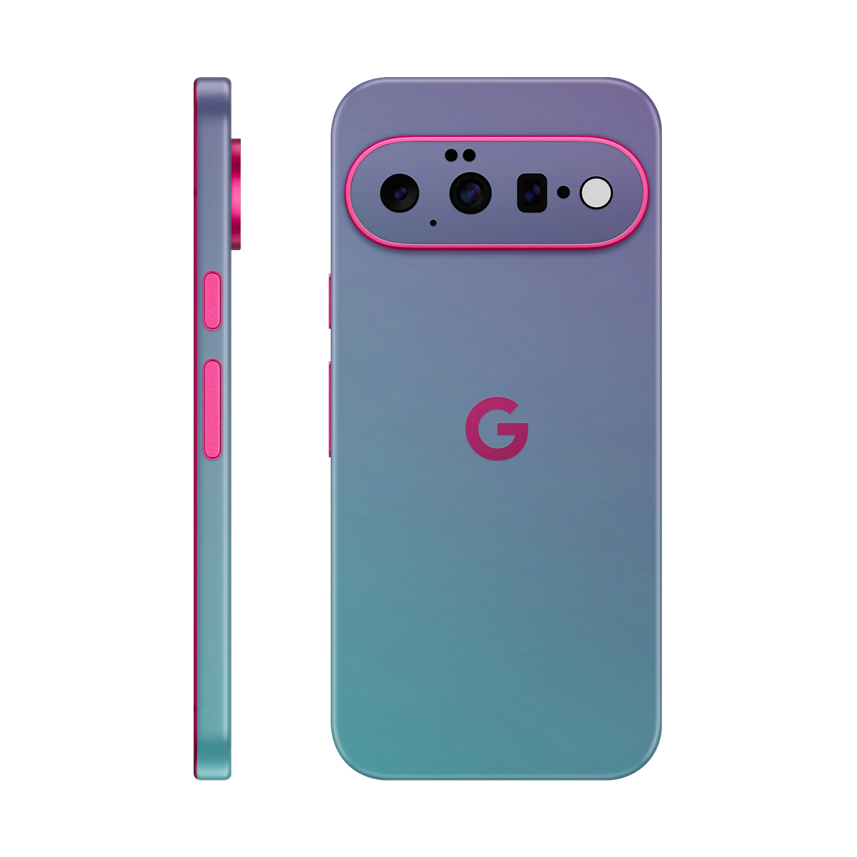 Folie de protectie pentru Google Pixel 11, eSkins Unique, Skin Cameleon Turcoaz-Lavanda