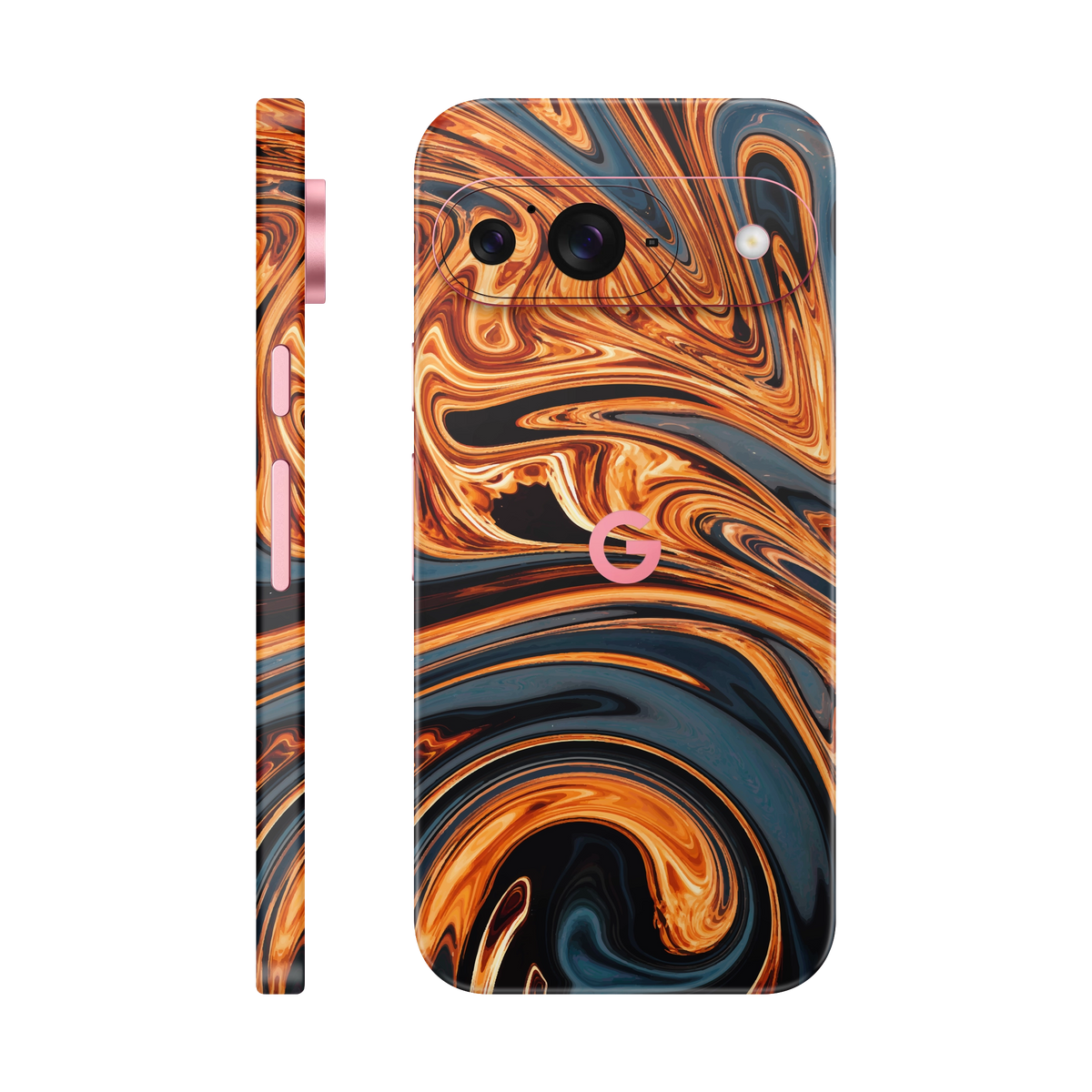 Folie de protectie pentru Google Pixel 9, eSkins Signature, Skin Amber Blaze