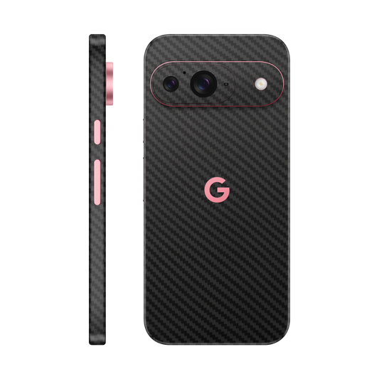 Folie de protectie pentru Google Pixel 9, eSkins Elegans, Skin Carbon Negru
