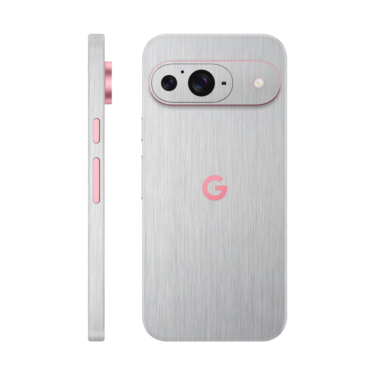 Folie de protectie pentru Google Pixel 9, eSkins Elegans, Skin Metalic Gri
