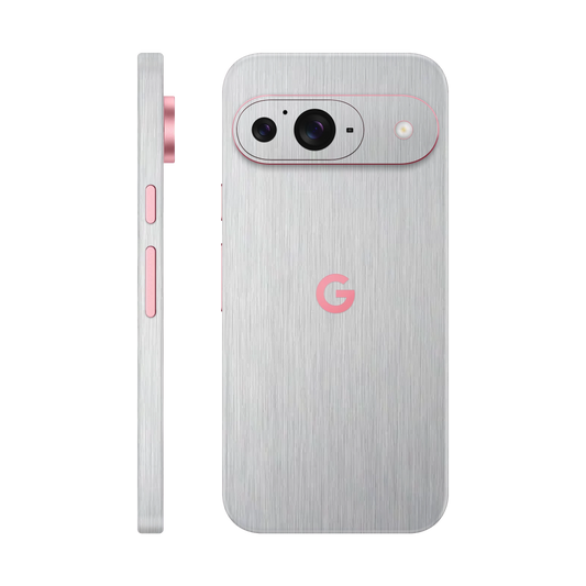 Folie de protectie pentru Google Pixel 9, eSkins Elegans, Skin Metalic Gri