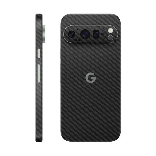 Folie de protectie pentru Google Pixel 9 Pro, eSkins Elegans, Skin Carbon Negru