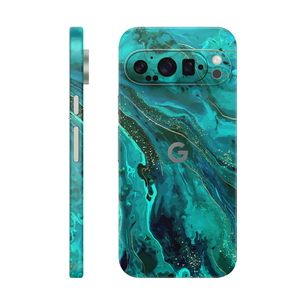 Folie de protectie pentru Google Pixel 9 Pro, eSkins Signature, Skin Celestial Lagoon
