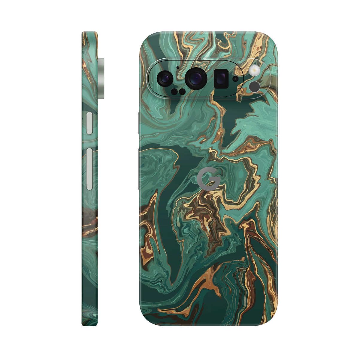 Folie de protectie pentru Google Pixel 9 Pro, eSkins Signature, Skin Emerald Flow