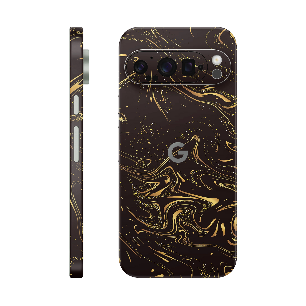 Folie de protectie pentru Google Pixel 9 Pro, eSkins Signature, Skin Golden Noir
