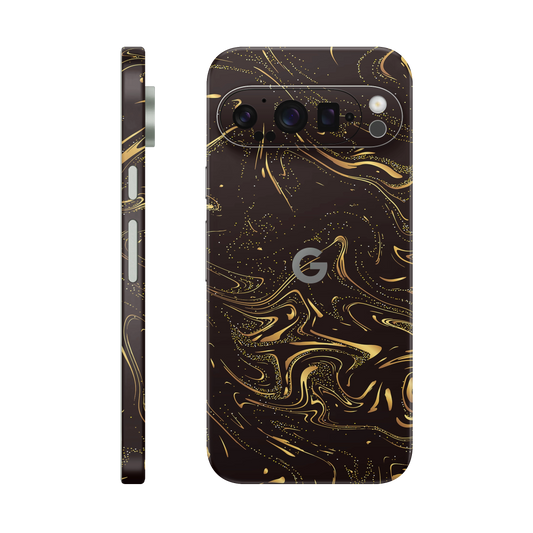 Folie de protectie pentru Google Pixel 9 Pro, eSkins Signature, Skin Golden Noir