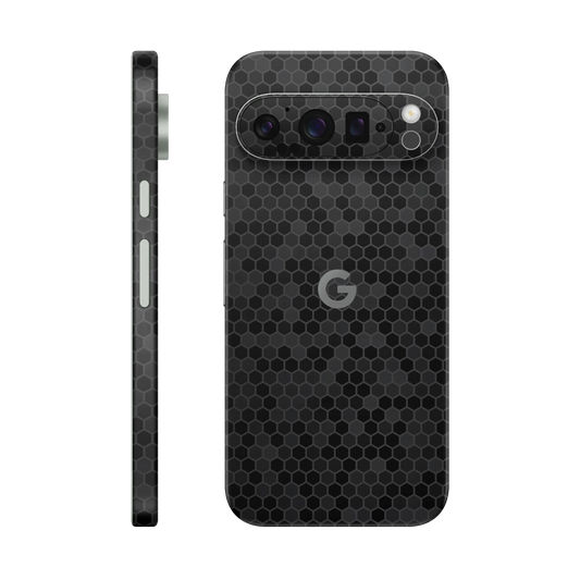 Folie de protectie pentru Google Pixel 9 Pro, eSkins Elegans, Skin Honeycomb Negru