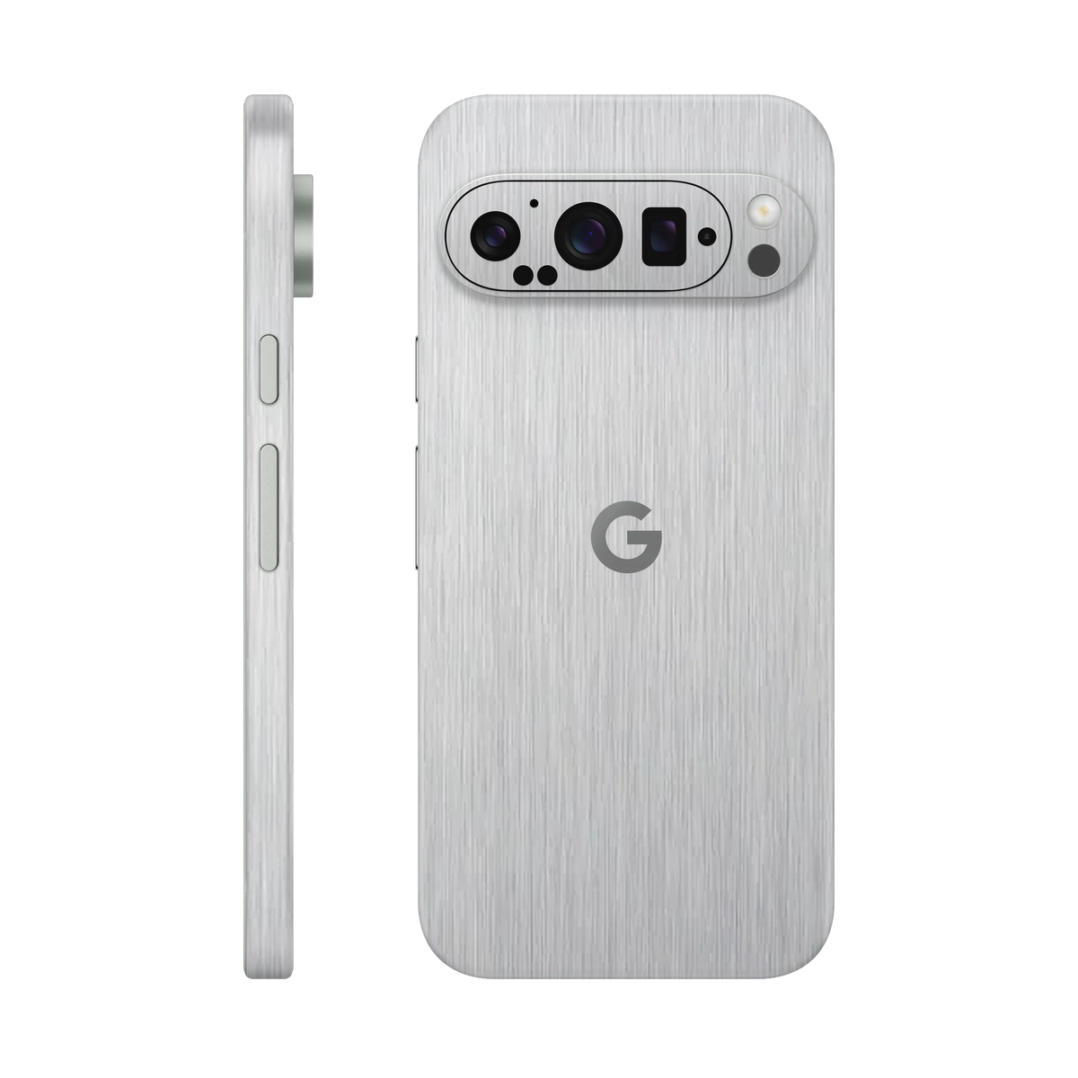 Folie de protectie pentru Google Pixel 9 Pro, eSkins Elegans, Skin Metalic Gri